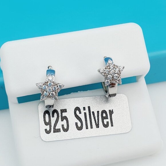 "925 Sterling Silver CZ Beautiful Earrings for Women, 1USPAR4271 - Picture 10 of 11